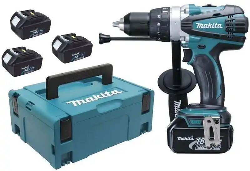 Begrenztes Angebot Makita Akkuschlags 18V3AH 3 x Akkus DHP 458RF3j