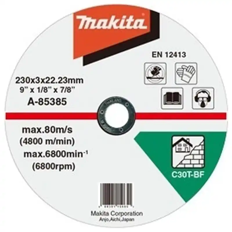 Makita A-85385 Trennscheibe 230x3x22mm Stein (1 Stück) Super-Preis