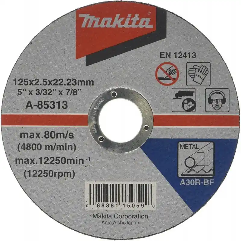 Kracherpreis Makita A-85313 Trennscheibe 125x2,5x22mm Stahl (1 Stück)