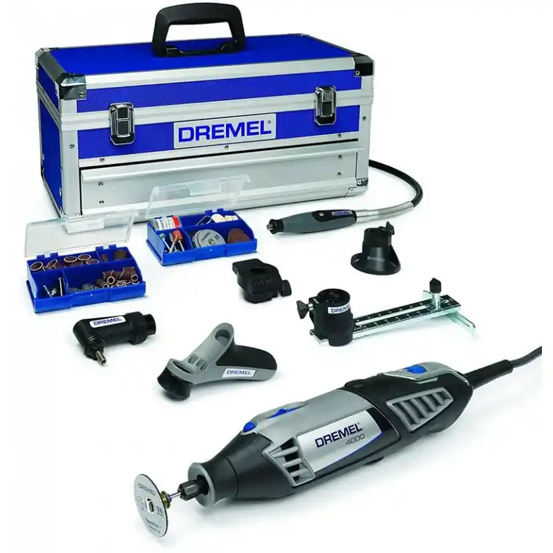 Preis Gesenkt Dremel 4000-6/128 Platin-Edition im Aluminium Koffer - Multifunktionswerkzeug, F0134000KE