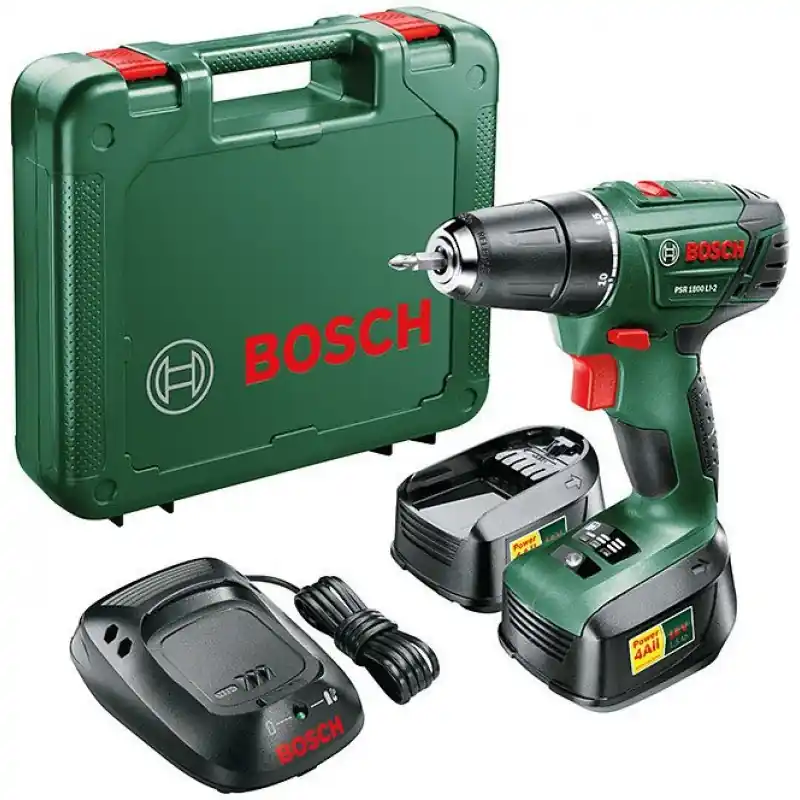 BOSCH PSR 1800 LI-2 Akku-Bohrschraueber (2x Aku) 06039A3121 Neuheit