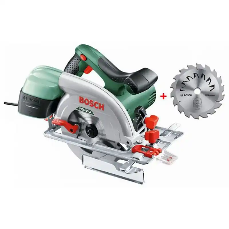Markenprodukt BOSCH PKS55A Handkreissäge + Sägeblatt PROMO 0603501002