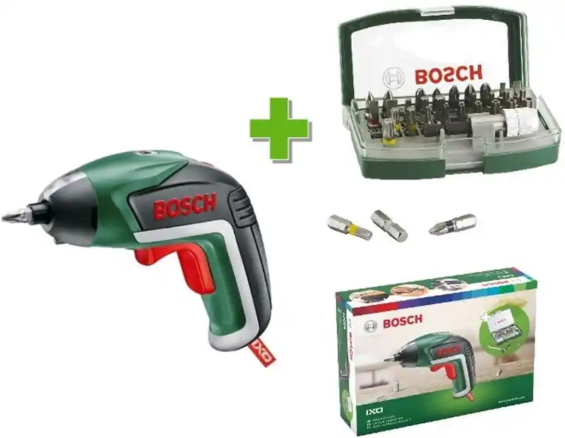 Angebot BOSCH Akku-Schrauber IXO V + Bitset 32 St 06039A800S
