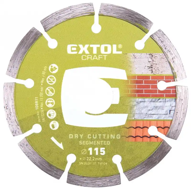 Extol Craft Diamant-Segmentschneidscheibe 108811 Letzte Chance