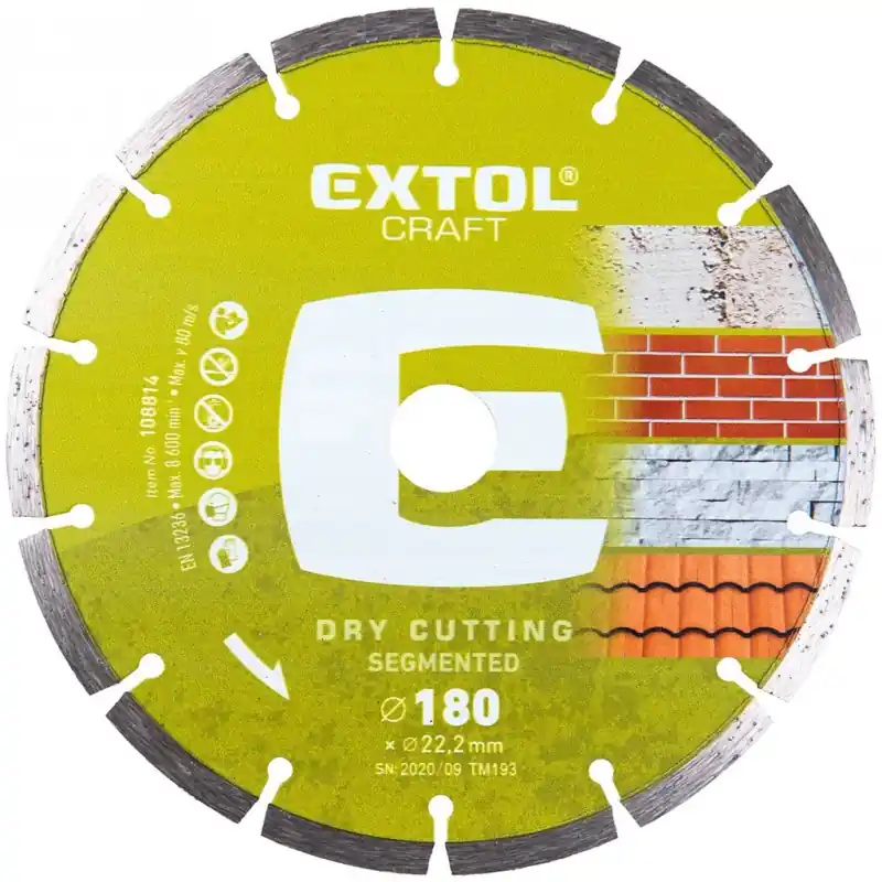 Extol Craft Diamant-Segmentschneidscheibe 108814 Neue Kollektion