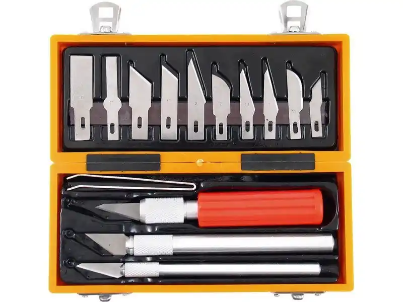 Günstig Extol Craft Ausschneidmesser, Set 14 Stück, 91350