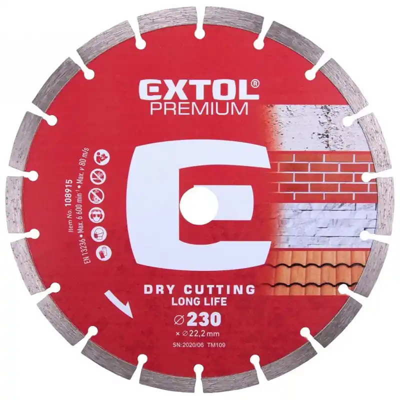 Top-Preis Extol Premium Diamant-Segmentschneidscheibe LongLife 108915