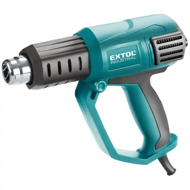 Nur Für Kurze Zeit EXTOL Industrial Heißluftpistole, 2 Stufen, 2000 W, 50 bis 650 Grad C regelbar, Luftmenge