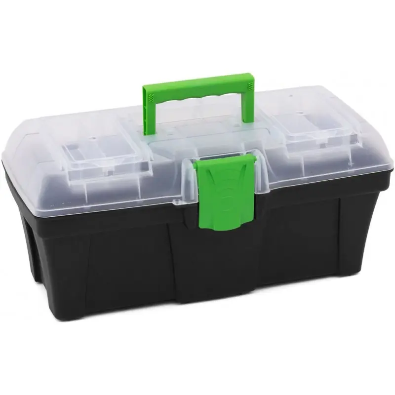 Prosperplast GREENBOX Werkzeugkoffer aus Kunststoff transparent, 300 x 167 x 150 mm N12G Sofort Bestellen