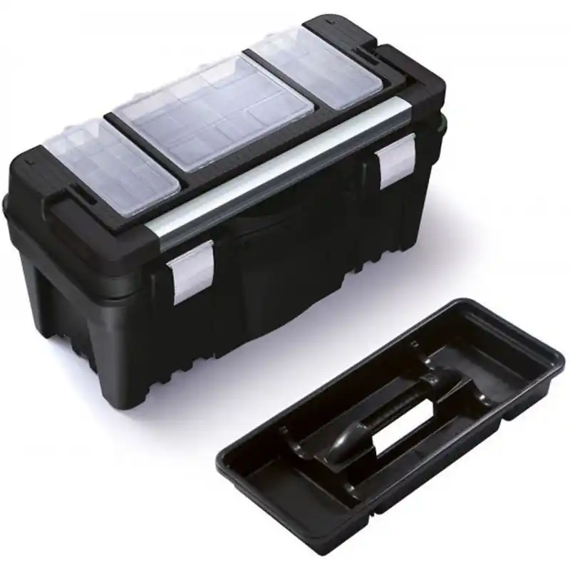 Must-Have Prosperplast VIPER Werkzeugkoffer aus Kunststoff schwarz, 550 x 267 x 277 mm N22AA