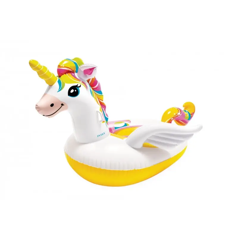 Heißes Angebot INTEX RIDE-ON UNICORN Einhorn Schwimmtier Aufblasbar 57561NP