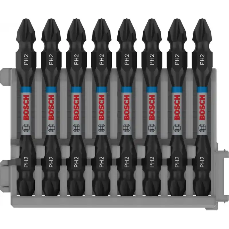 Wochenendangebot BOSCH Pick and Clic-Schraubendreher-Bit-Set Impact Control, 8-teilig (PH2-T20) 2608522337