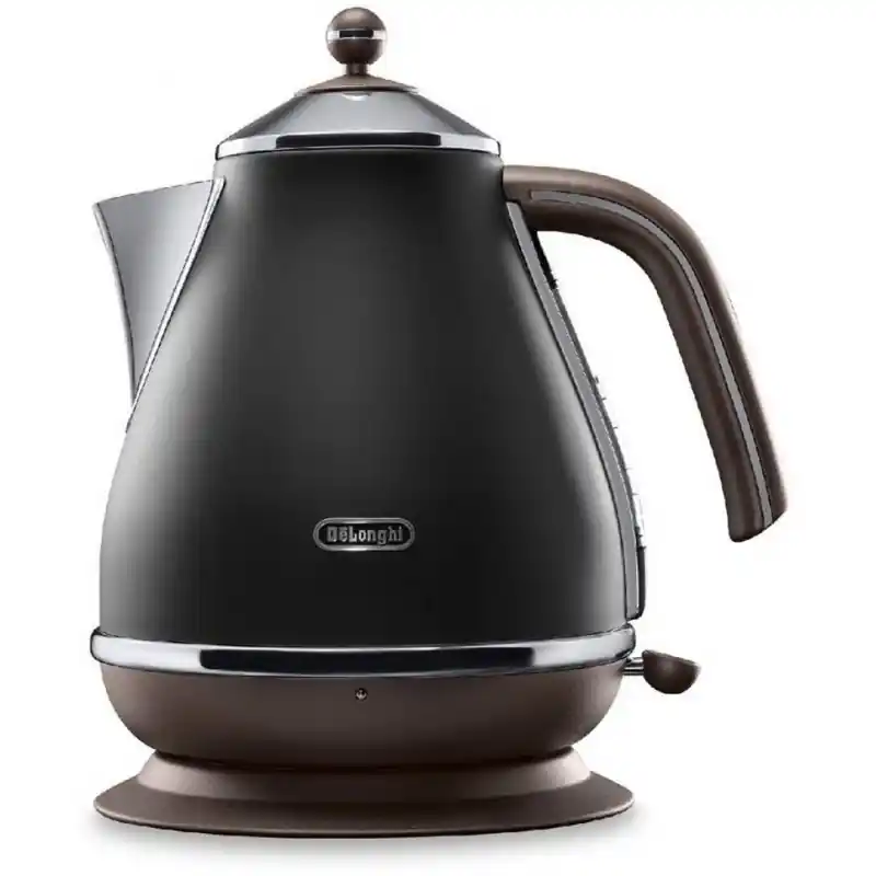 DeLonghi KBOV 2001.BK Wasserkocher (1.7 l, Retro-Look) schwarz Bestpreis