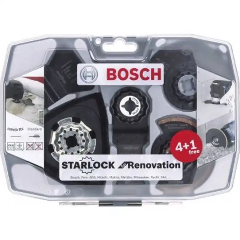 BOSCH Professional Starlock Best for Renovation 4+1, Sägeblatt-Satz, 5-teilig 2608664624 Neuheit