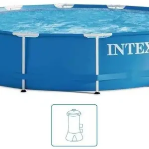 Angebot INTEX METAL FRAME POOLS Schwimmbad 457 x 84 cm mit filteranlage 28240GN