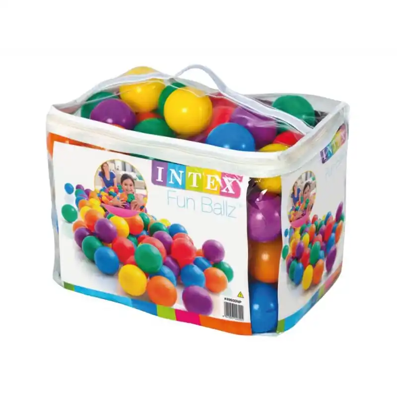 INTEX Fun Ballz Spielbälle 8 cm, 100 St 49600 Neu Im Sortiment