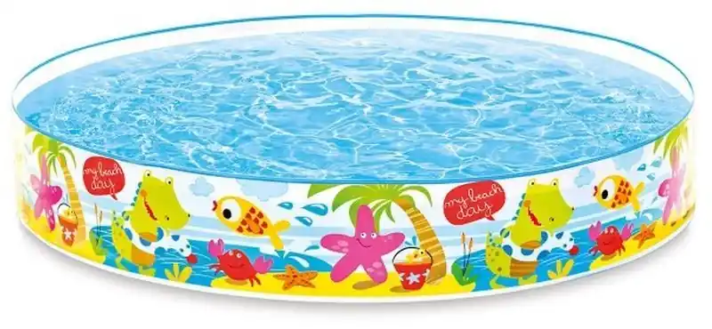 INTEX Quick Snap-Pool Kinderbecken Unter den Palmen 152 x 25 cm 56451NP Bestpreis