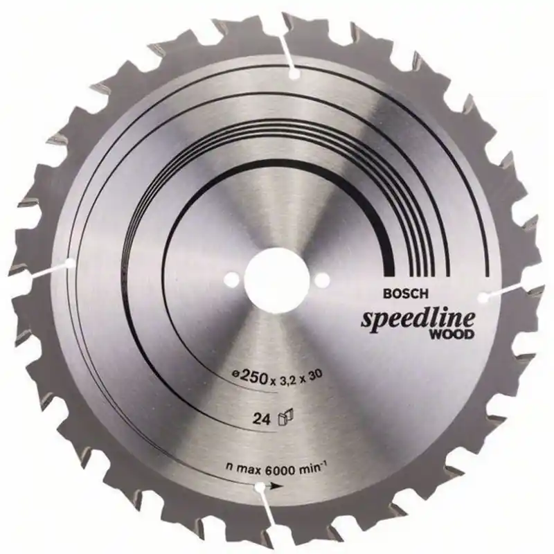 BOSCH Kreissägeblatt Speedline Wood, 250 x 30 x 3,2 mm, 24 2608640680 Heißes Angebot