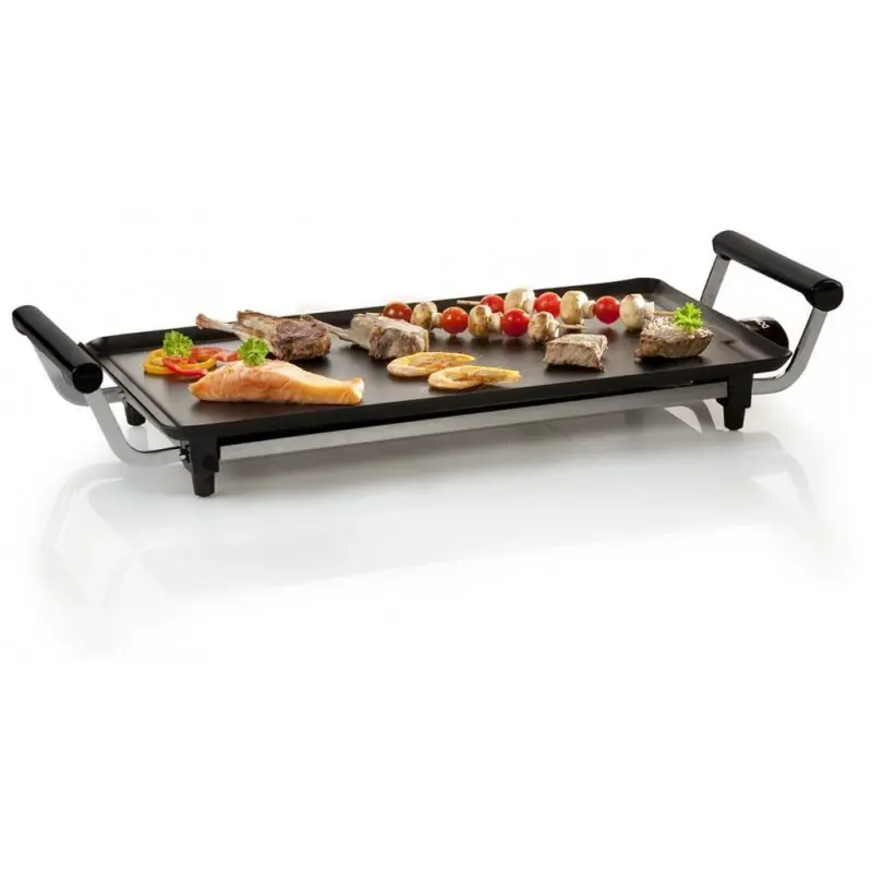 DOMO Teppan-Yaki Tischgrill, 48 x 27 cm Bratplatte Partygrill schwarz DO8304TP Nur Heute
