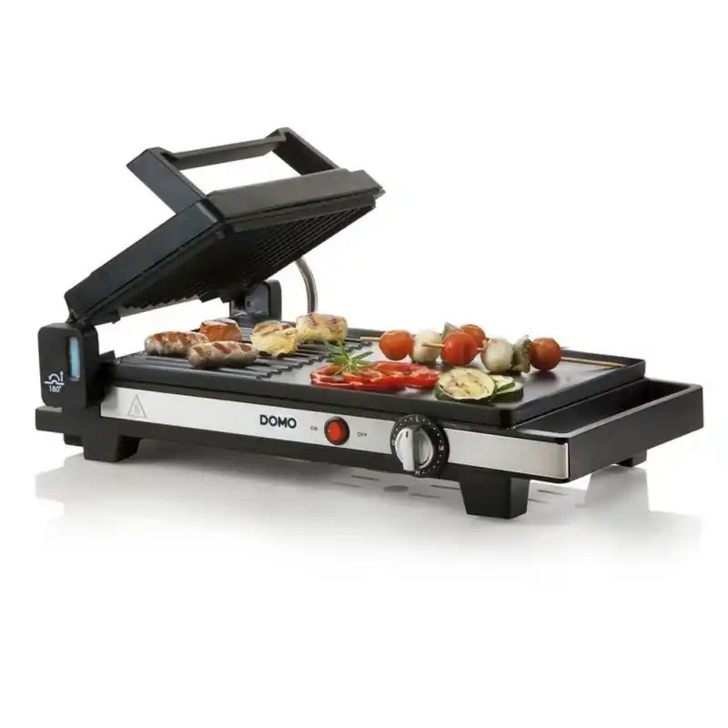 Solange Der Vorrat Reicht DOMO Großer Teppan-Yaki mit erweiterbarer Grillplatte schwarz, 2200W DO9238G
