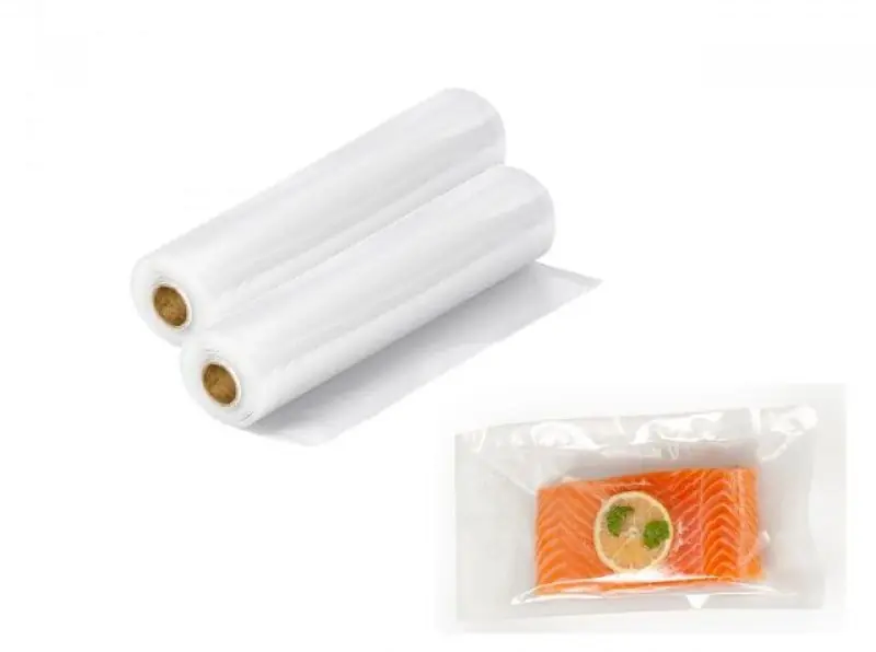 Super-Preis DOMO 2er Rollen Einschweißfolie für Vakuumiergeräte Folienschweißgeräte 22 cm, 6 m ( 2 St