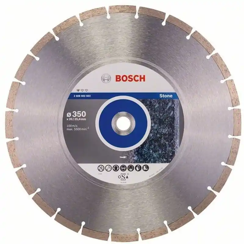 Preis Gesenkt BOSCH Diamanttrennscheibe Standard for Stone, 350 x 20,00/?25,40 x 3,1 x 10 mm 2608602603