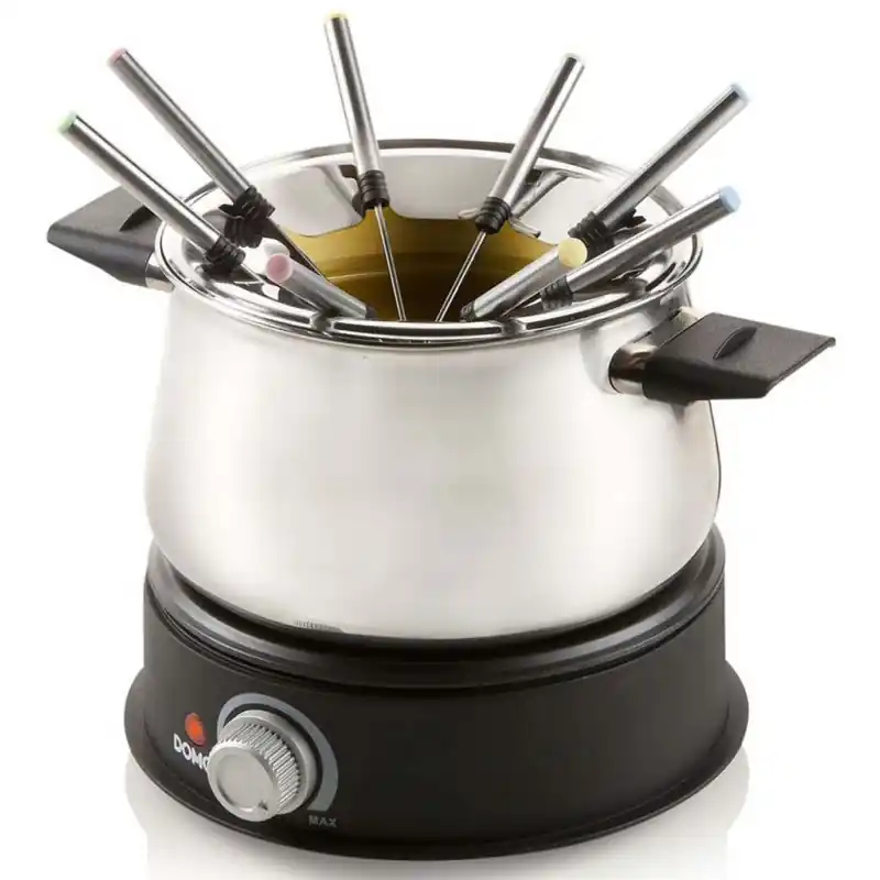Ausverkauf DOMO Edelstahlfondue für 8 Personen, 1500W DO706F