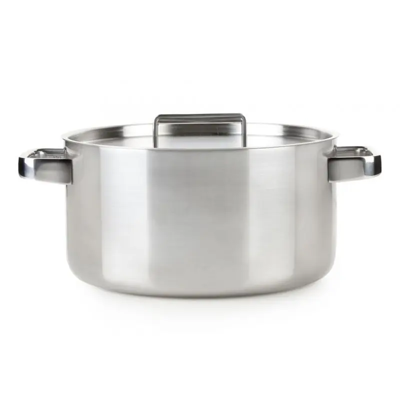 Hochwertiger Edelstahl Kochtopf mit Deckel für alle Herdarten und Backofen O24cm Online Kaufen