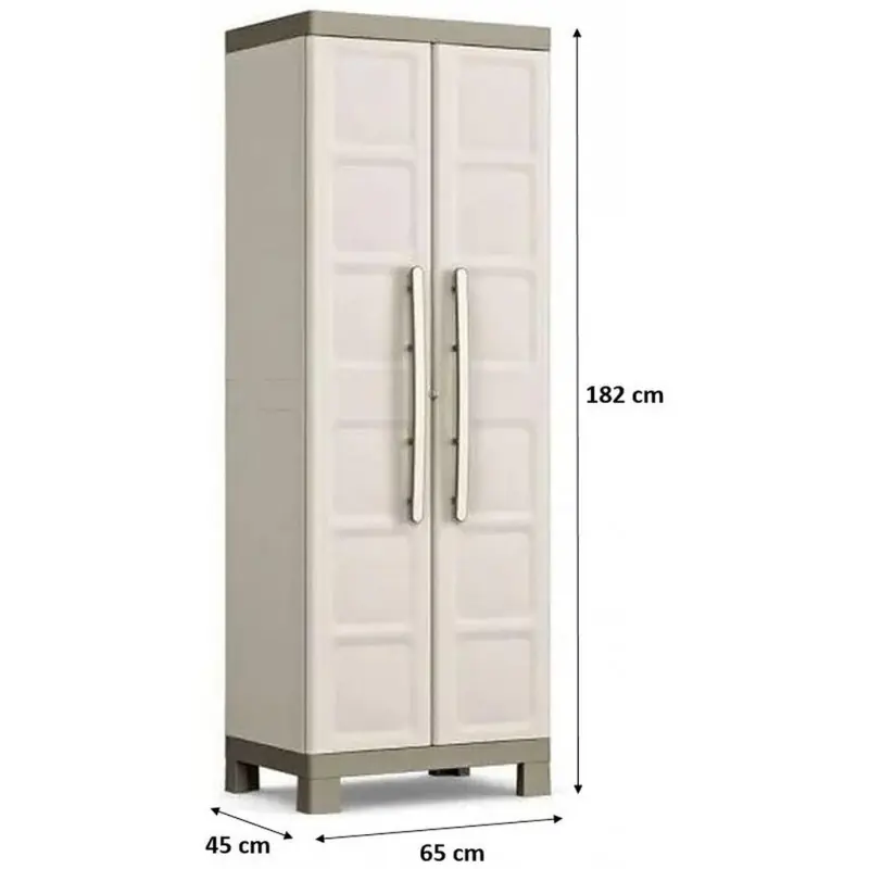 KIS EXCELLENCE HOCH Kunststoffschrank 65x45x182cm Sand Finale Aktion