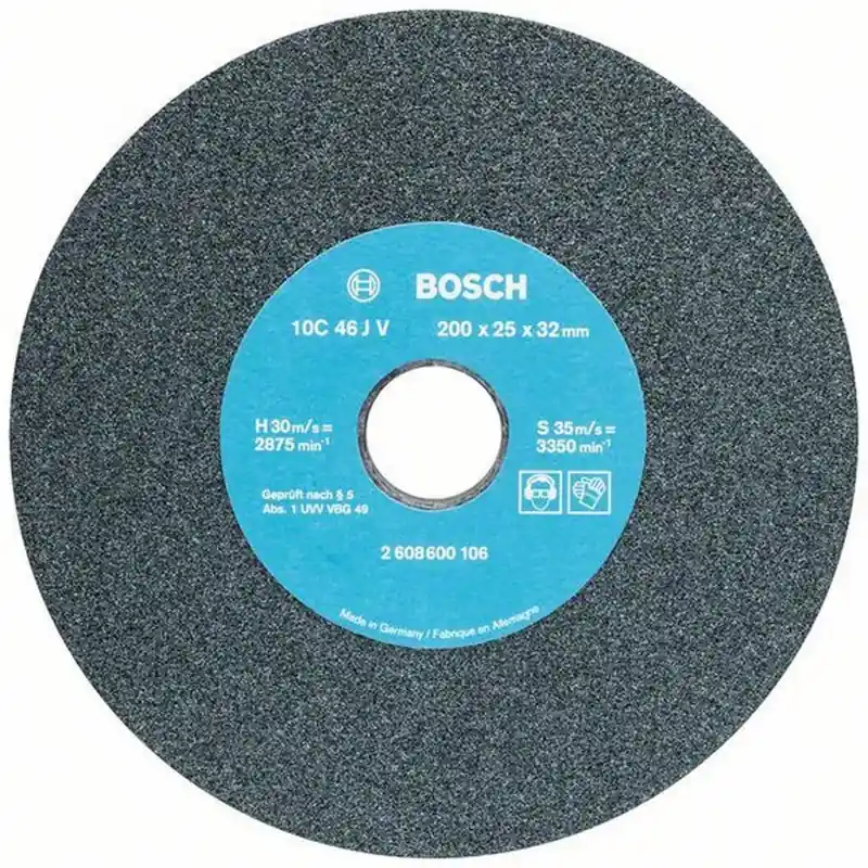 Geprüft BOSCH Schleifscheibe für Doppelschleifmaschine, 200mm, 32mm, 46 2608600106