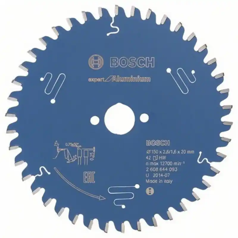 Echt Bosch Kreissägeblatt Expert for Aluminium, 150 x 20 x 2,6 mm, 42 2608644093