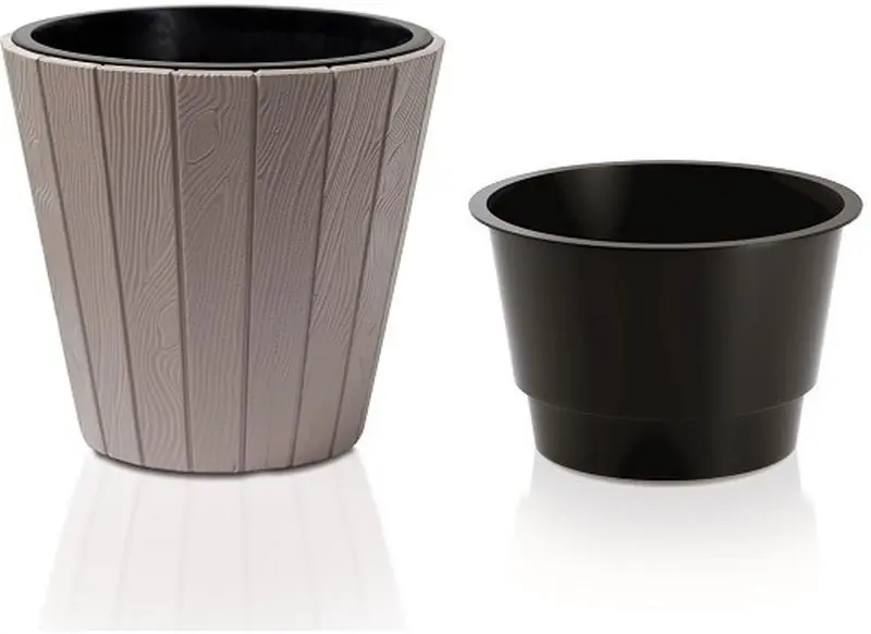 Prosperplast WOODE Blumentopf 29,9x28,1cm mocca DBWO300-7529 Saisonangebot