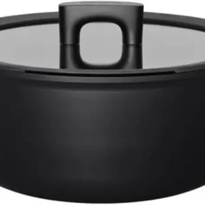 Must-Have Fiskars Hard Face Topf mit Deckel 5 L / 26 cm, schwarz 1020876