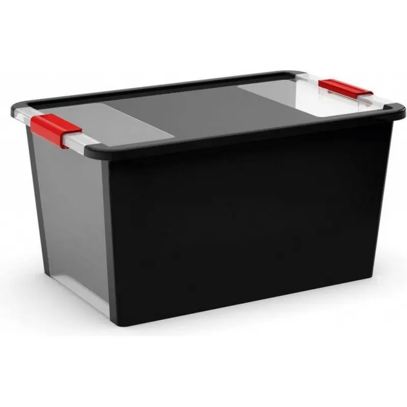 KIS BI BOX L 40L 55x35x28cm schwarz/transparent Knallerangebot