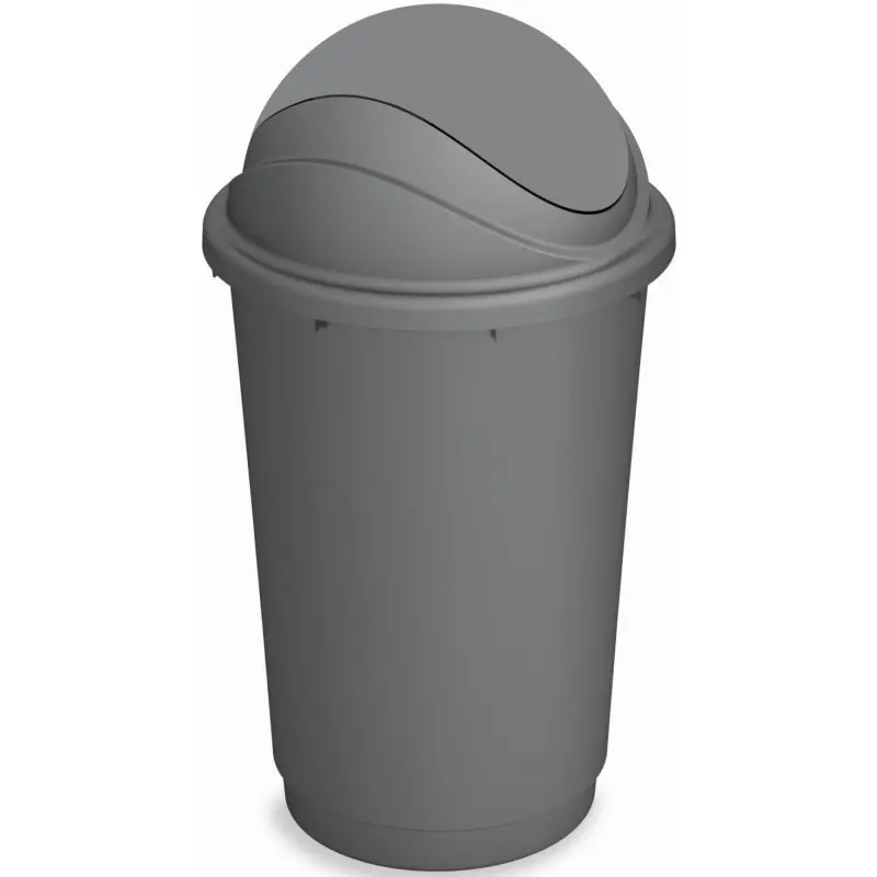 KIS PIVOT 60L Mülleimer 39,5x74cm grau Neue Kollektion