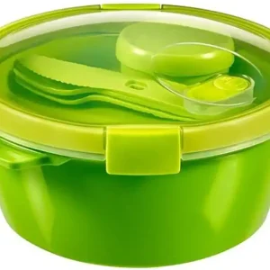 CURVER SMART TO GO 1,6L Lunchbox mit Besteck Zubehör 22x11cm grün 00921-Y32 Sale