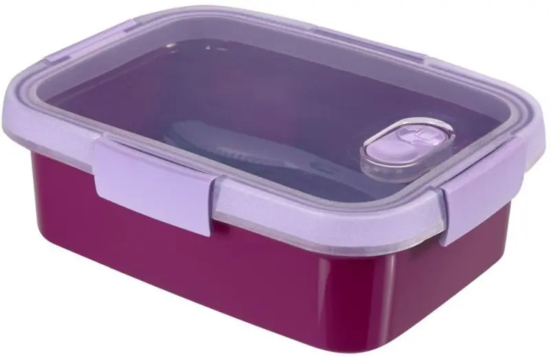 Must-Have CURVER SMART TO GO 1L Lunchbox mit Besteck 20x15x7cm lila 00946-Y34