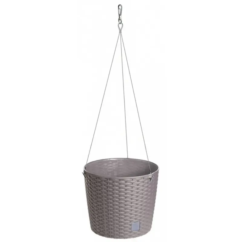 Wochenendangebot Prosperplast RATO ROUND WS Hängeblumentopf Hängeampel 25,6cm, 8,9l, mocca DRTW260S-7529U