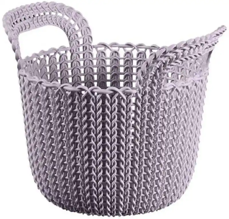 CURVER KNIT XS 3L Aufbewahrungskorb rund 23 x 19 x 19 cm purple 03671-X69 Markenprodukt