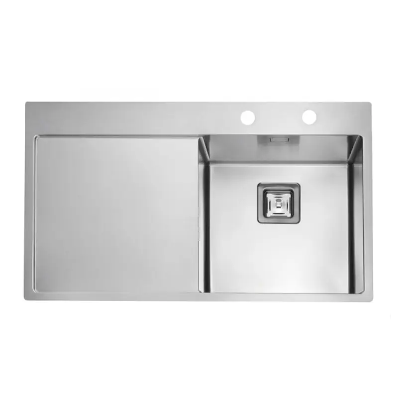 ALVEUS Stylux 50 S Küchenspüle, Edelstahl, 860 x 510 mm, rechts 1084294 Mega-Angebot