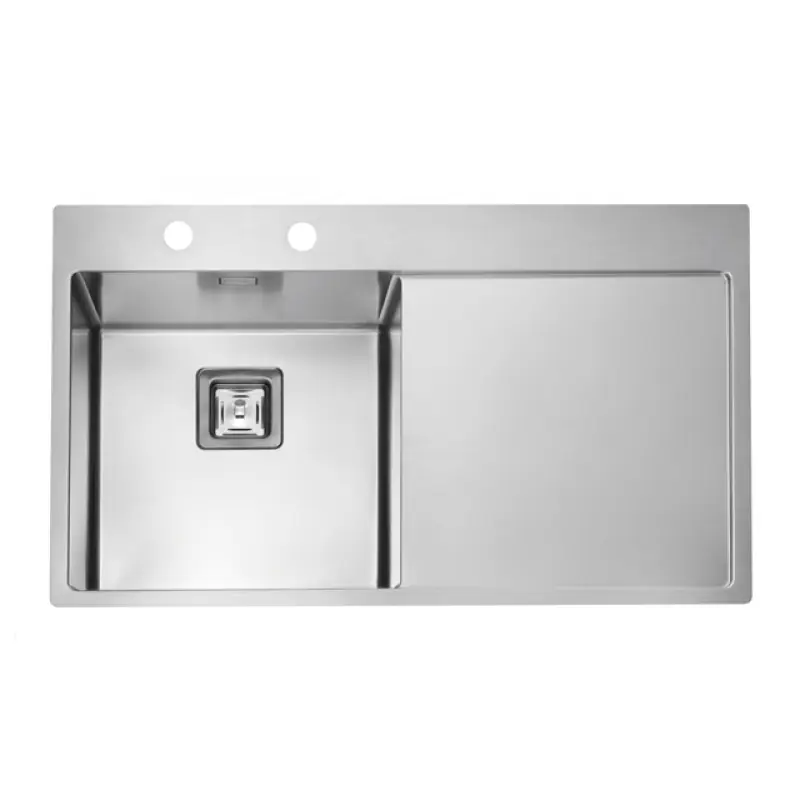 ALVEUS Stylux 50 F Küchenspüle, Edelstahl, 860 x 510 mm, links 1084293 Neue Kollektion