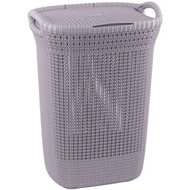 CURVER KNIT 57L Wäschesammler 45 x 61 x 34 cm, hellviolett 03676-X69 Geprüft
