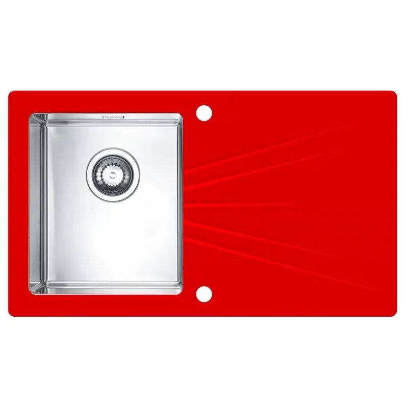 ALVEUS Karat 10 Küchenspüle, 860 x 500 mm, rot Karat10/ROT Zertifiziert