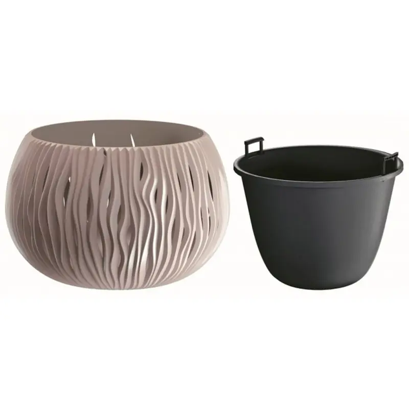 Prosperplast SANDY Bowl Blumentopf 18cm, 1,4l, mocca DSK180 Günstig