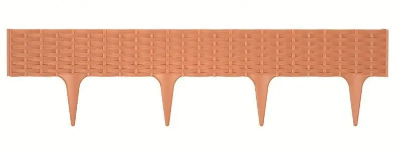 Prosperplast GARDEN BORDER Gartenpalisade 390x18,65cm, Terracotta IBRA Abverkauf
