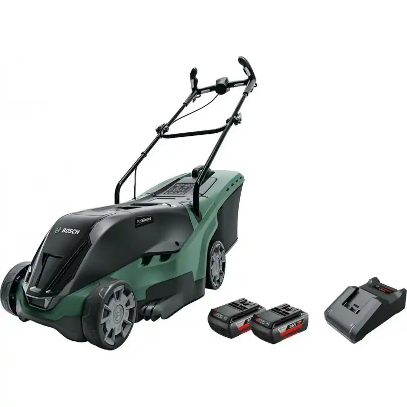 Neue Ware Bosch Akku Rasenmäher UniversalRotak 36-560, 2x2.0 Ah Akkus, 36 Volt System 06008B9501