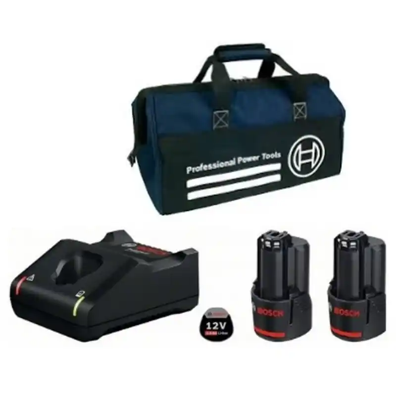Must-Have Bosch Akku Starter-Set 2 x GBA 12 Volt, 2.0 Ah und GAL 12V-40 0615990L0W