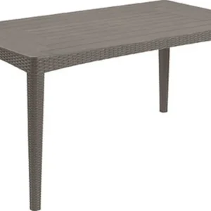 KETER GIRONA ROUND WAVES Gartentisch 160 x 90 x 74 cm, Cappucino 17204645 Sonderaktion