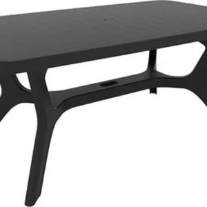 ALLIBERT BALTIMORE Boulevardtisch, 177 x 100 x 71 cm, graphit17202808 Sonderangebot
