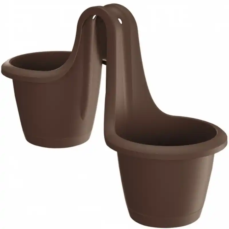 Schnäppchen Prosperplast RESPANA TWINS Hängeblumentopf 46,3 cm, braun DRED200-R222